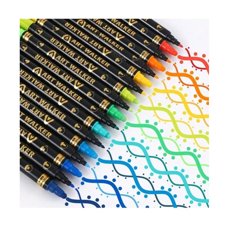 GENERICO - Plumones Acrílicos de Doble Punta x 24 unidades