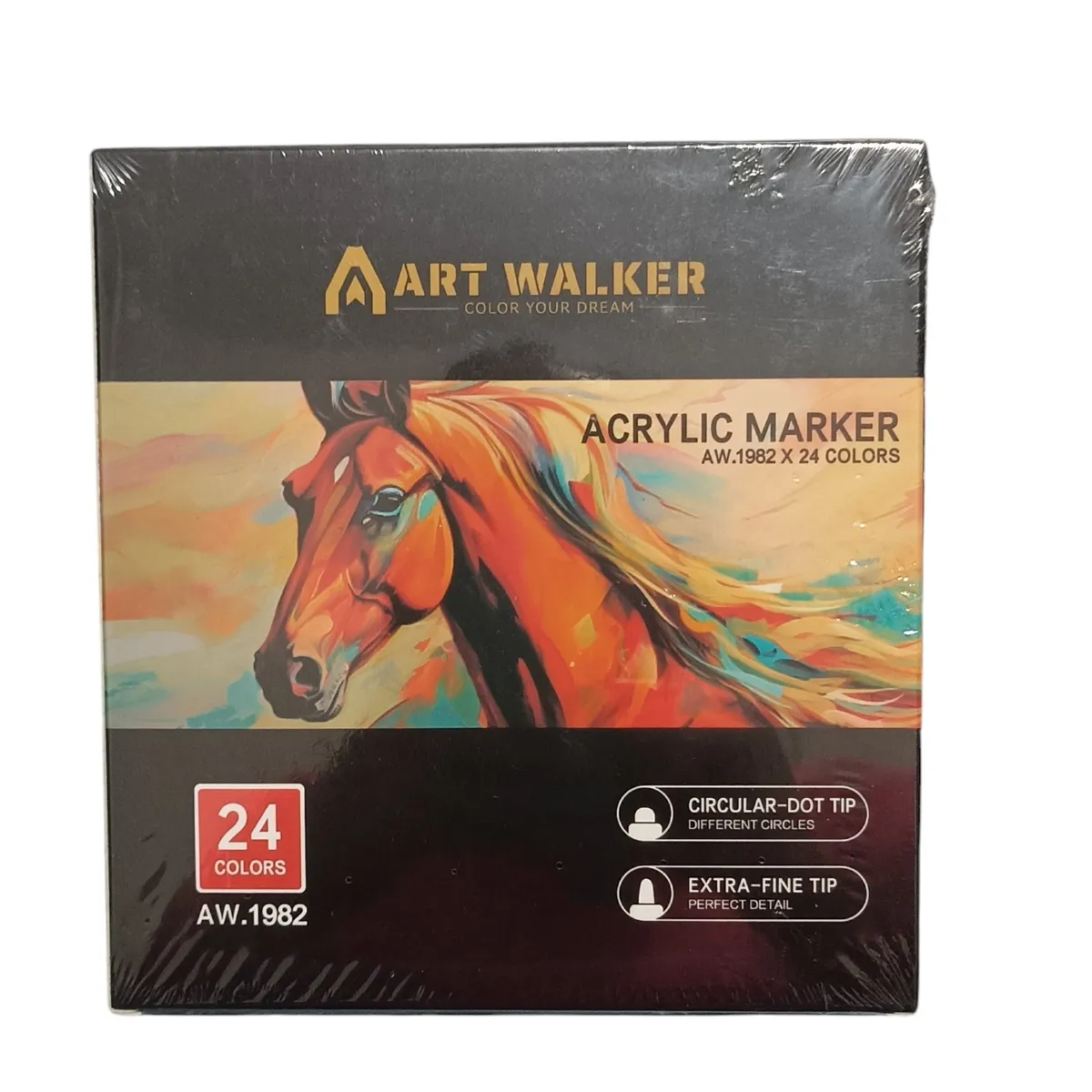 GENERICO - Plumones Acrílicos de Doble Punta x 24 unidades