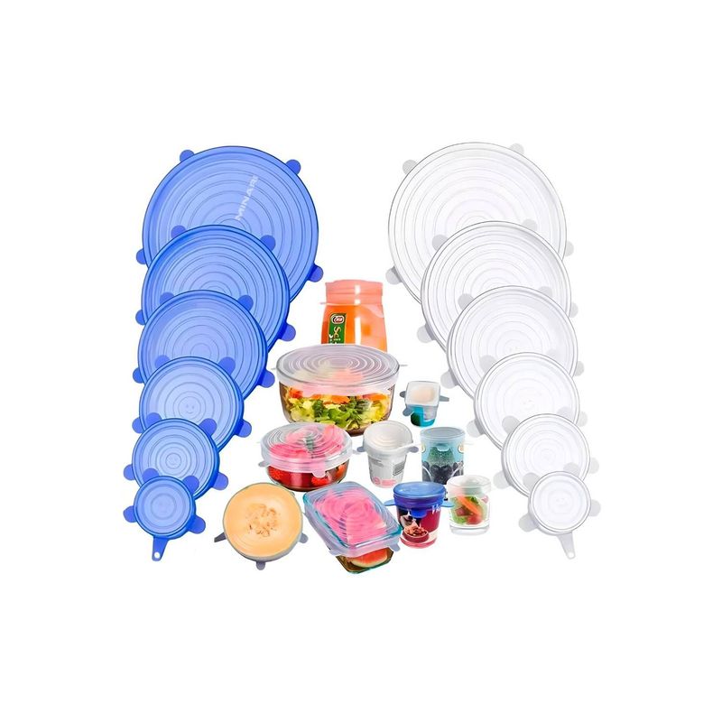 GENERICO - Tapas Selladoras de Silicona Reutilizables Pack X6 und