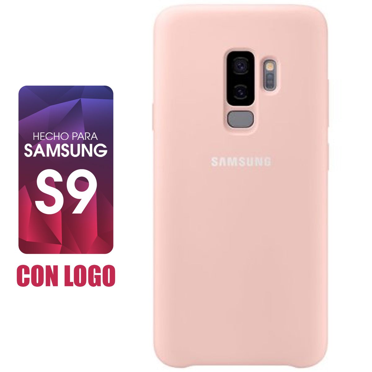 SAMSUNG - Silicone Case Para Samsung S9 Rosado