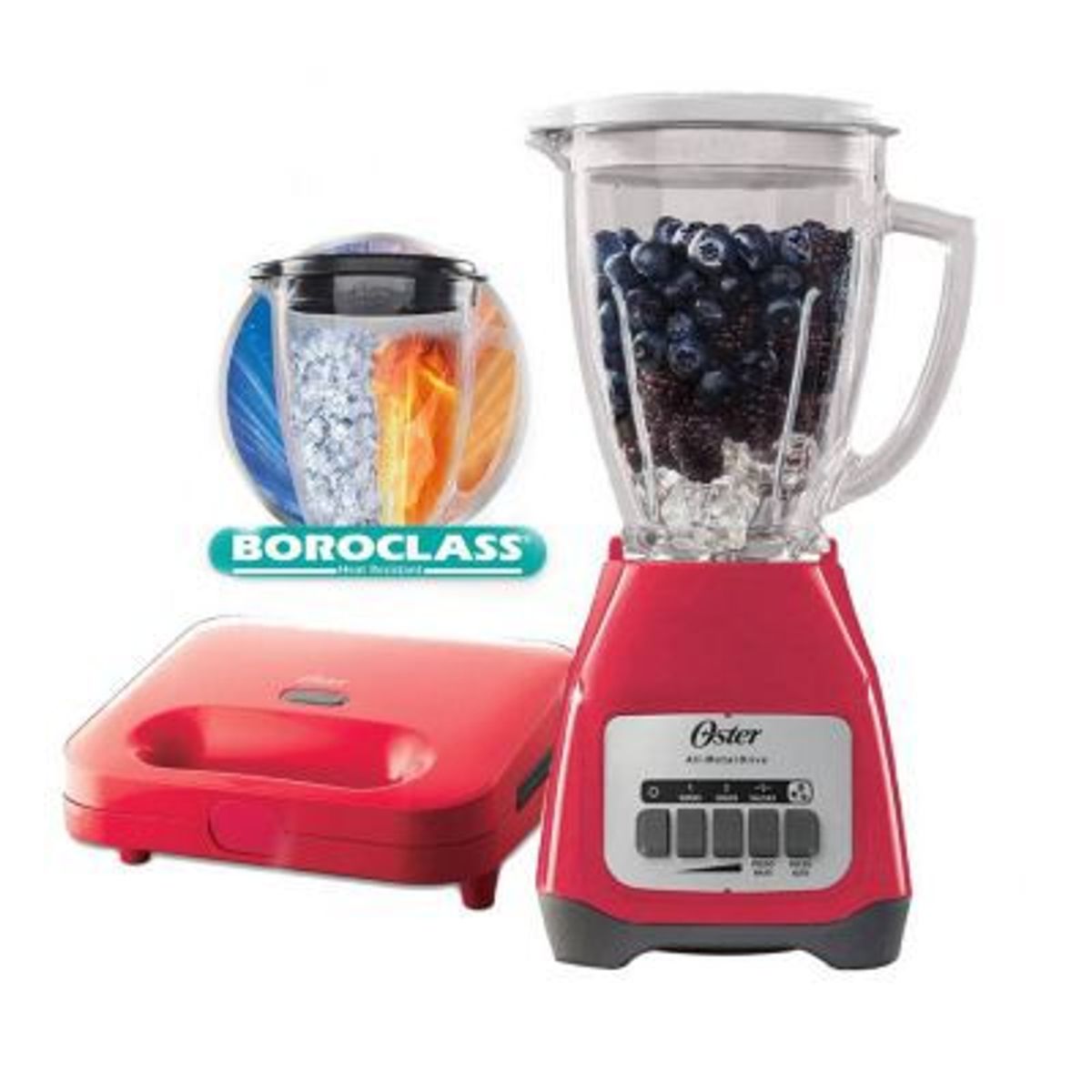 OSTER - Combo Oster Licuadora 2Vel BLSTKAG-MPB +Sandwichera 2885