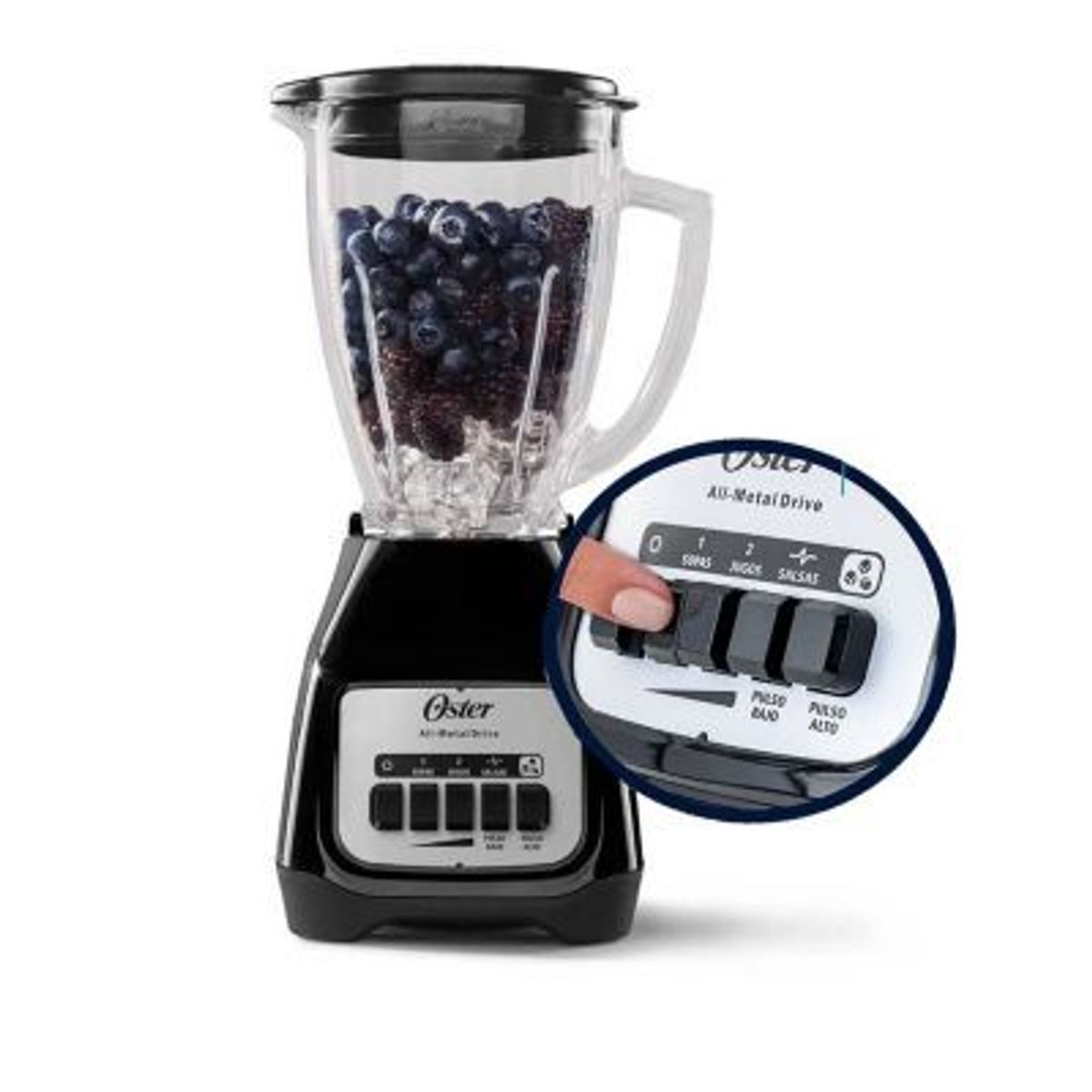 OSTER - Licuadora Oster BLSTKAG-BPB 2 Vel +pulso Negro