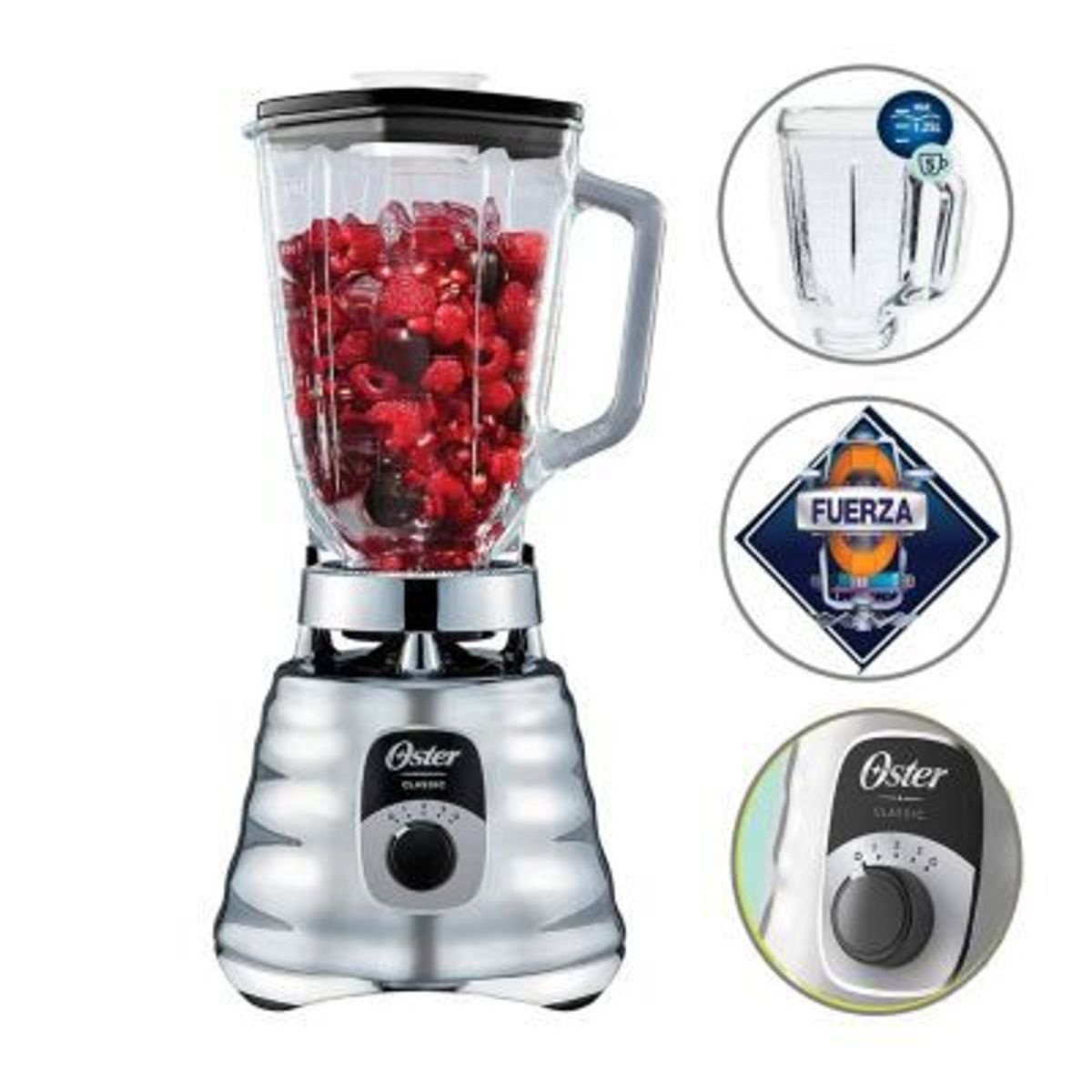 OSTER - Licuadora Clásica 3 Velocidades BLST4655 700w