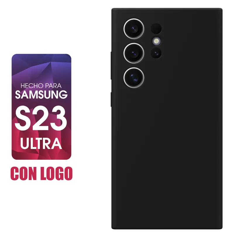 SAMSUNG - Silicone Case Para Samsung S23 Ultra Negro