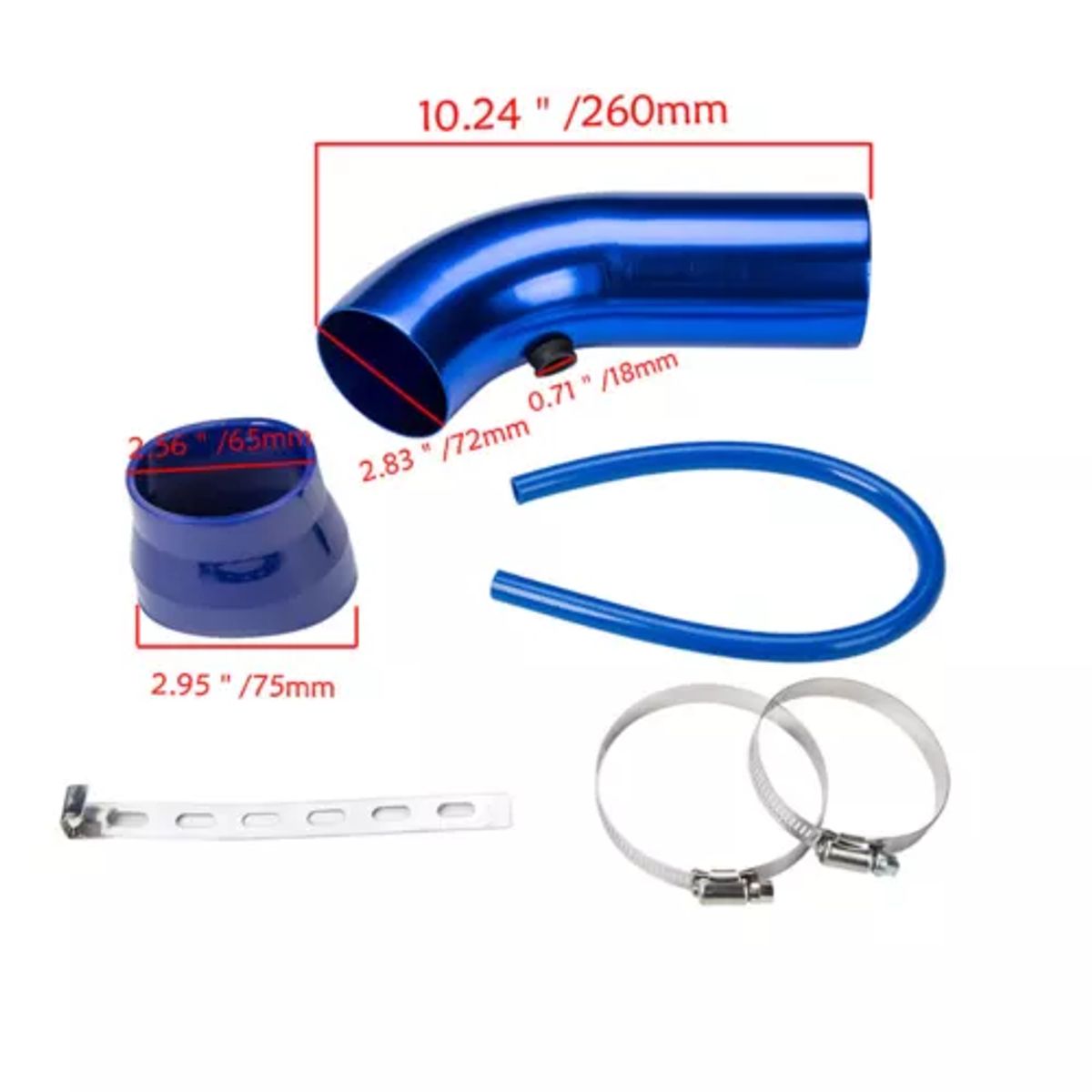 GENERICO - Kit Intake Azul & Filtro De Aire Racing
