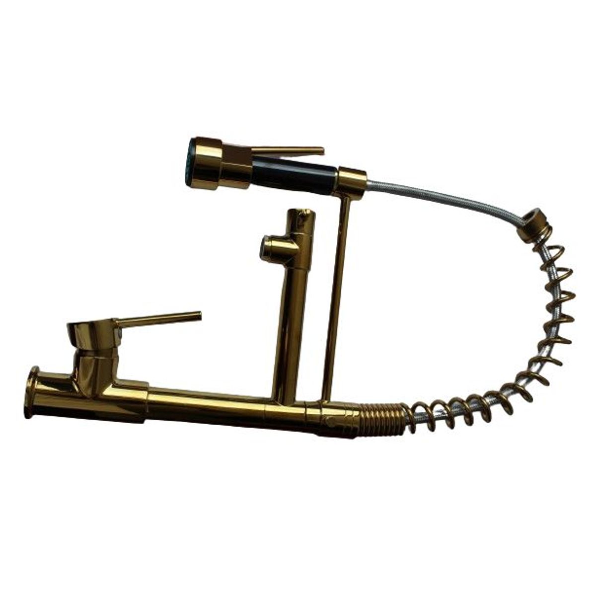 GENERICO - Mezcladora de Cocina Alta - Negro y Oro amarillo brillante