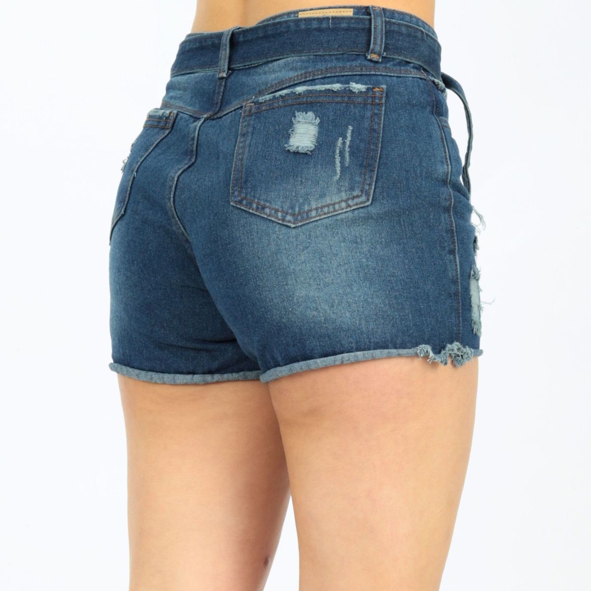 BENCUS JEANS - Short Lazo Rasgado Jean Mujer