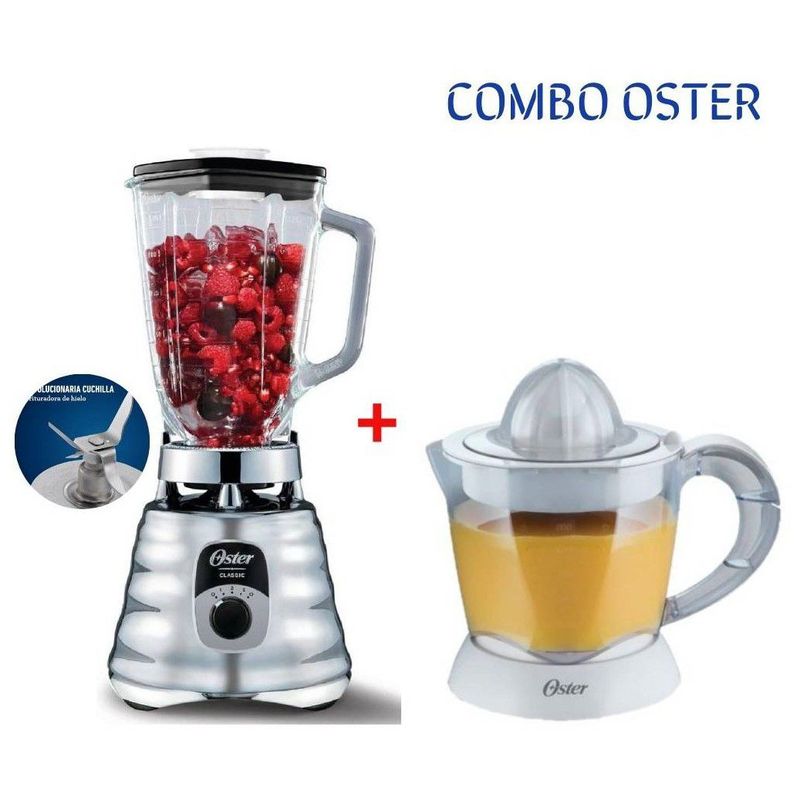 OSTER - COMBO Oster Licuadora 3 Velocidades 700W + Exprimidor de Cítricos 1L.