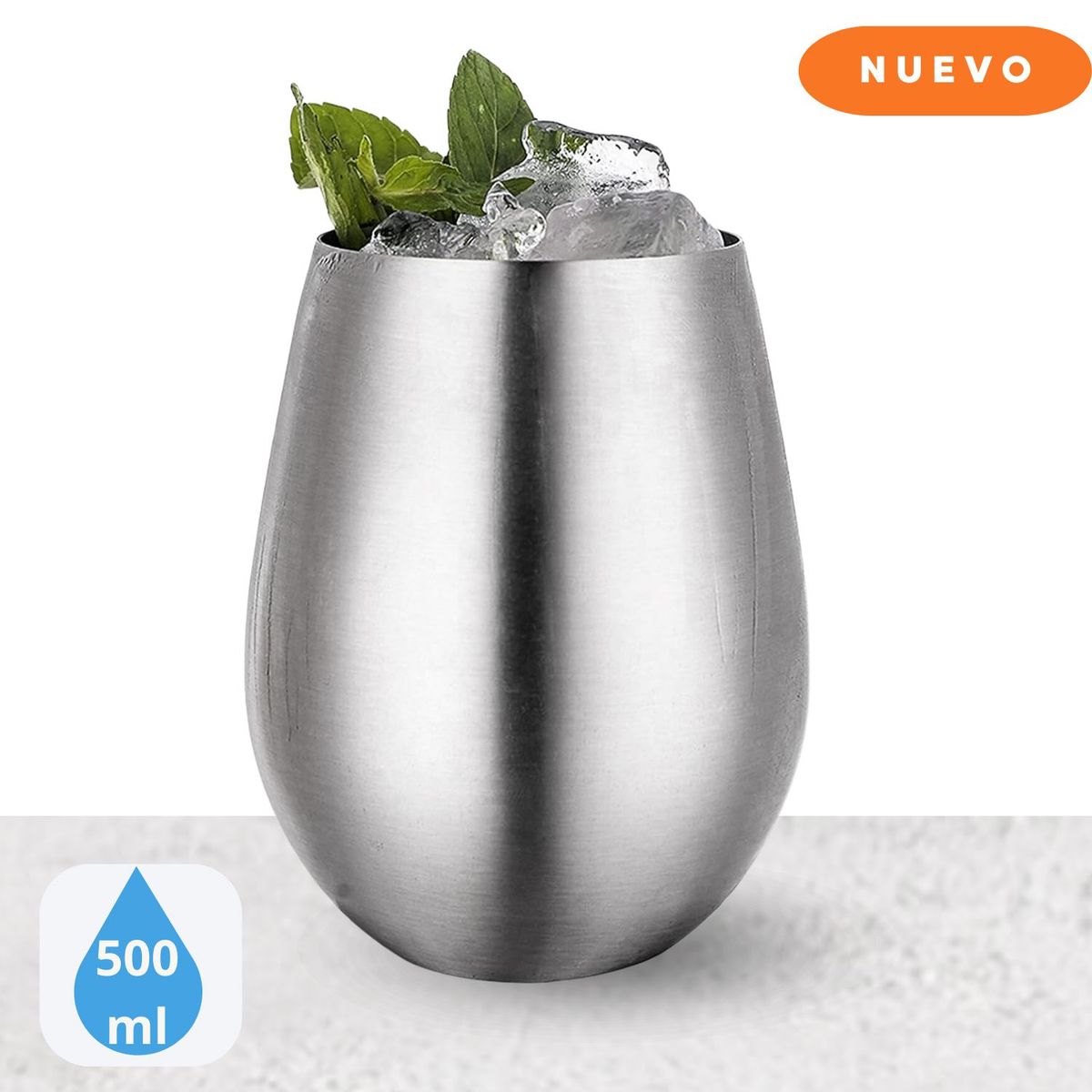 GENERICO - Taza de cóctel Plateado 550 Ml