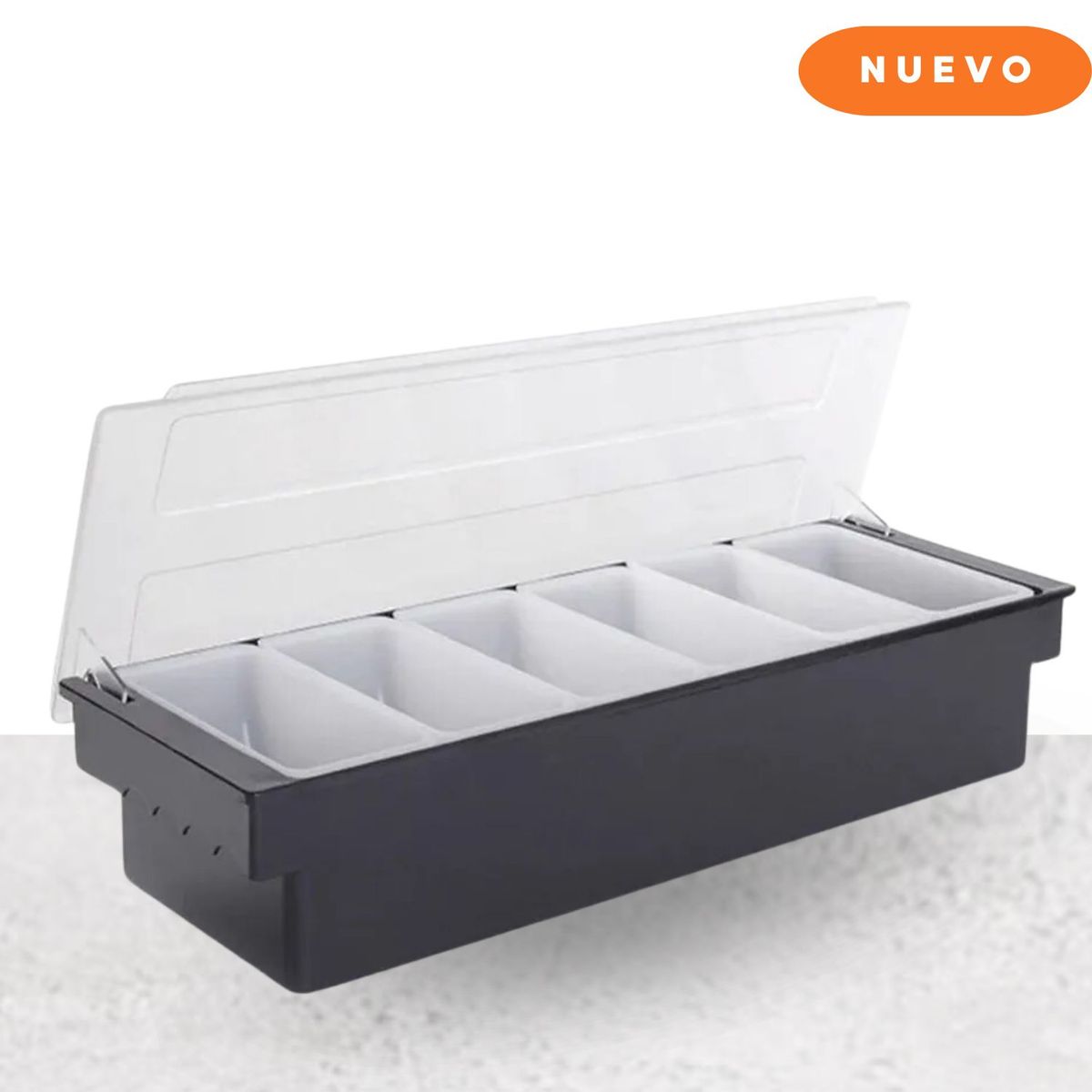 GENERICO - Caja de 6 Divisiones Para Bar Negro