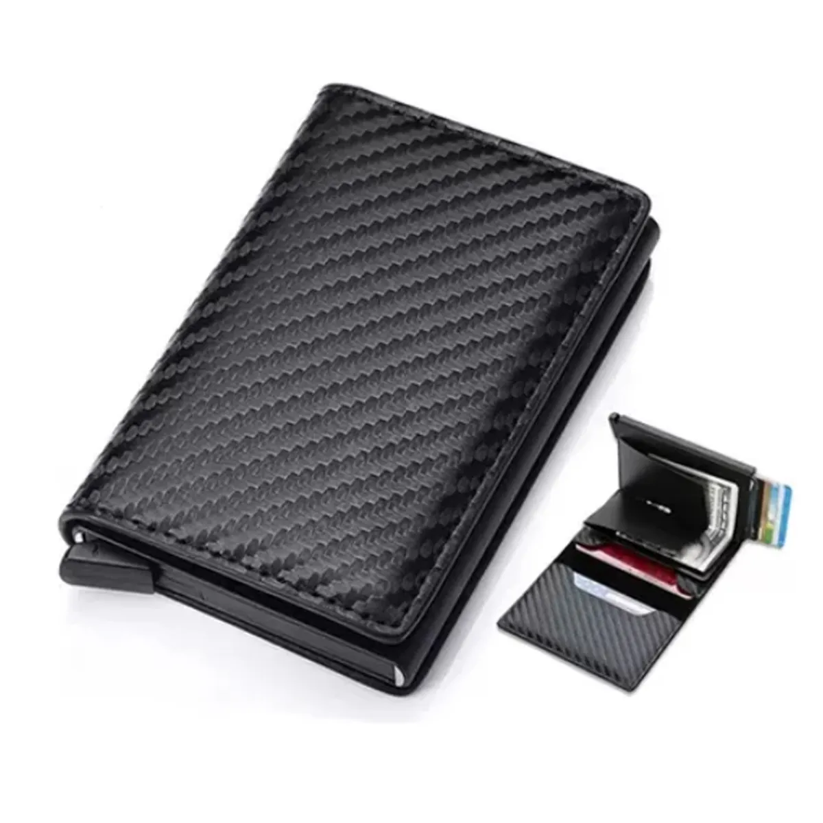 BAELLERRY - BILLETERA HOMBRE CUERO TARJETERO ANTIRROBO RFID BAELLERRY M003