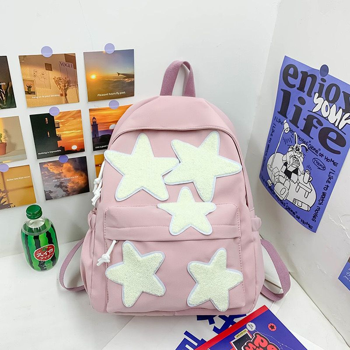 GENERICO - MOCHILA INFANTIL CON DISEÑO ESTRELLA