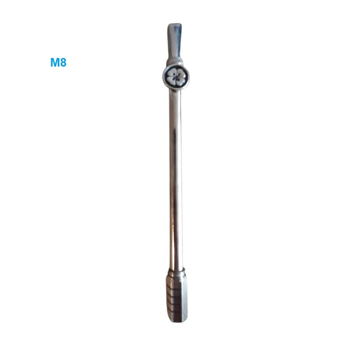 GENERICO - Bombilla Para Tomar Mate Argentina de Bronce Niquelado