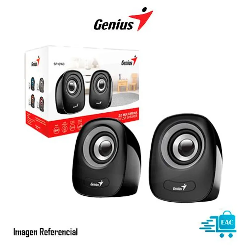 GENIUS - PARLANTE GENIUS SP-Q160 6W USB 3.5MM IRON GREY P/N: 31730027400