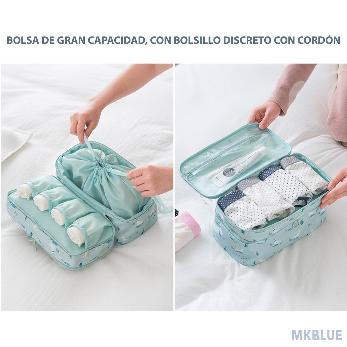 GENERICO - ORGANIZADOR MULTIFUNCIONAL DE ROPA INTERIOR  PARA VIAJES