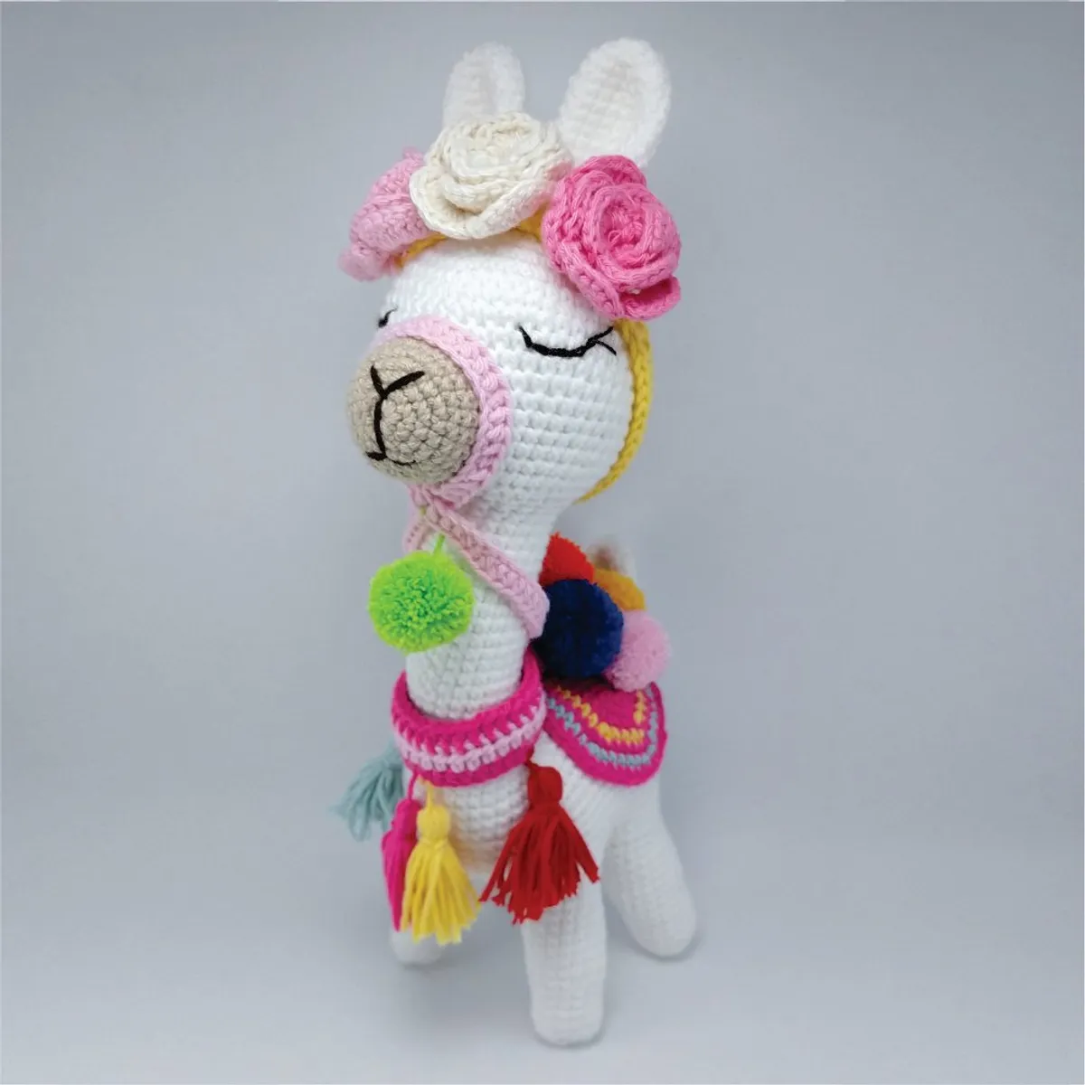 GENERICO - Llama amigurumi peru 28cm peluche adorno