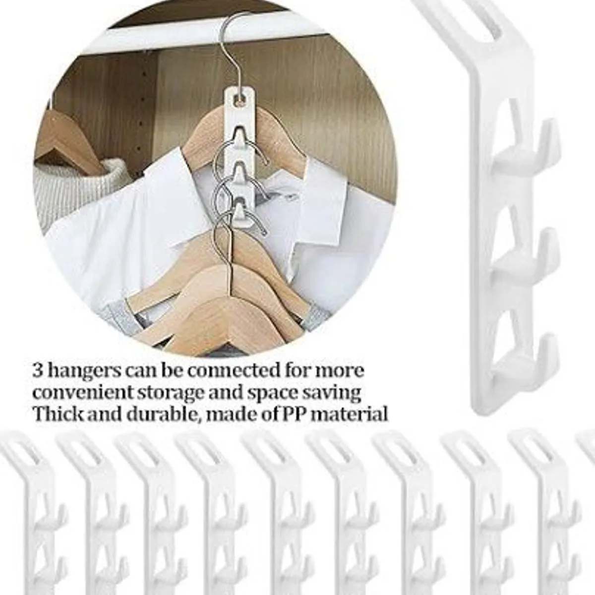 GENERICO - Organizador Set de 4 colgadores para Camisas y otros