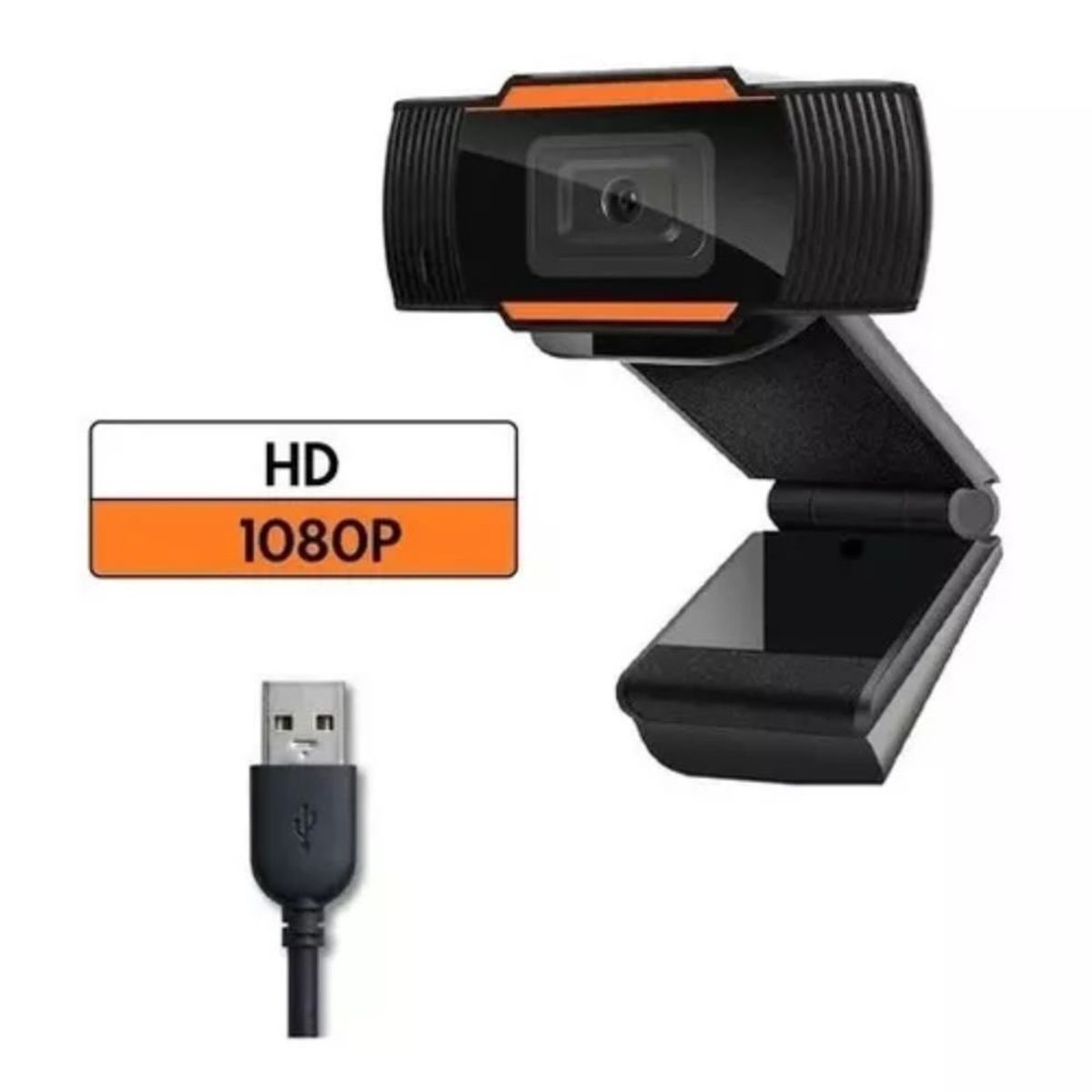 GENERICO - Camara Web Pc Laptop Micrófono USB 1080 FHD