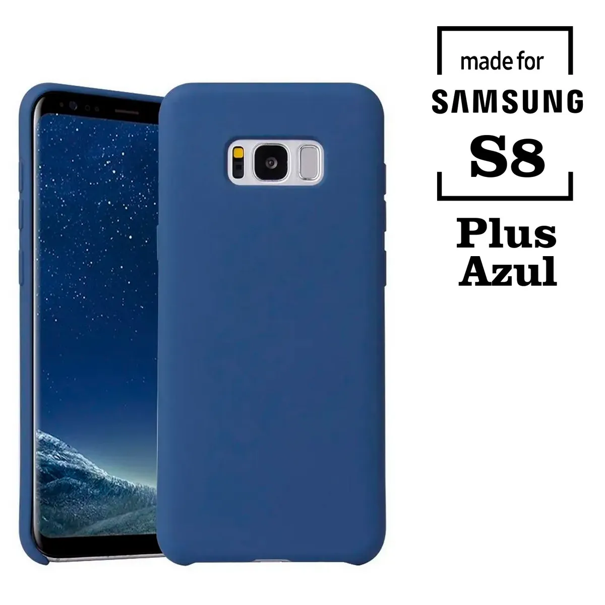 SAMSUNG - Silicone Case Para Samsung S8 Plus Azul