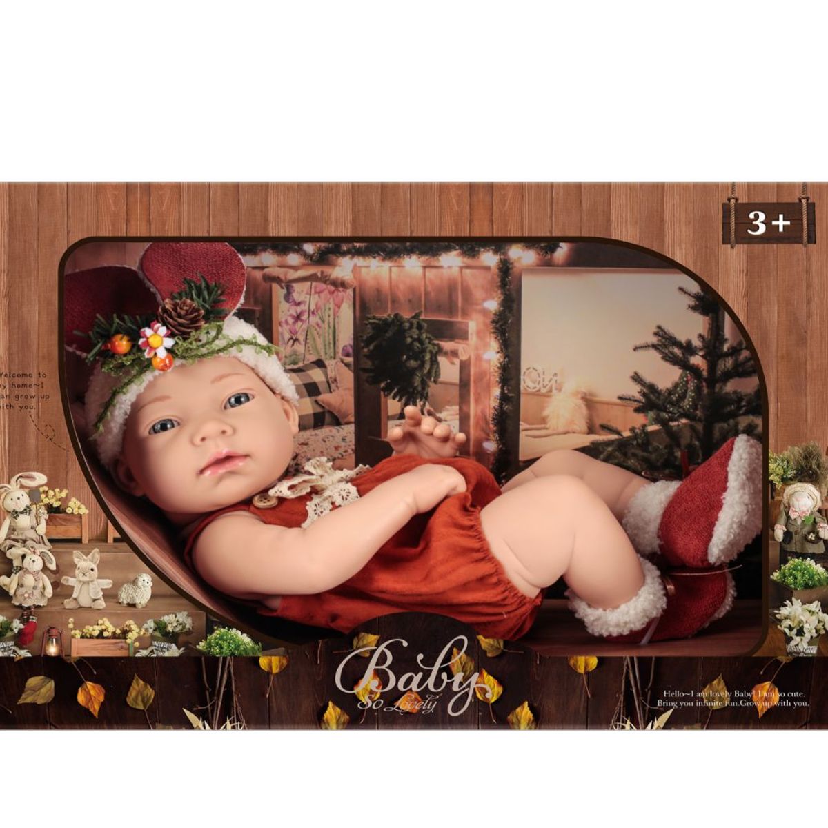 GENERICO - Muñeca Baby So Lovely - Bebe Recién Nacido 38 Cm