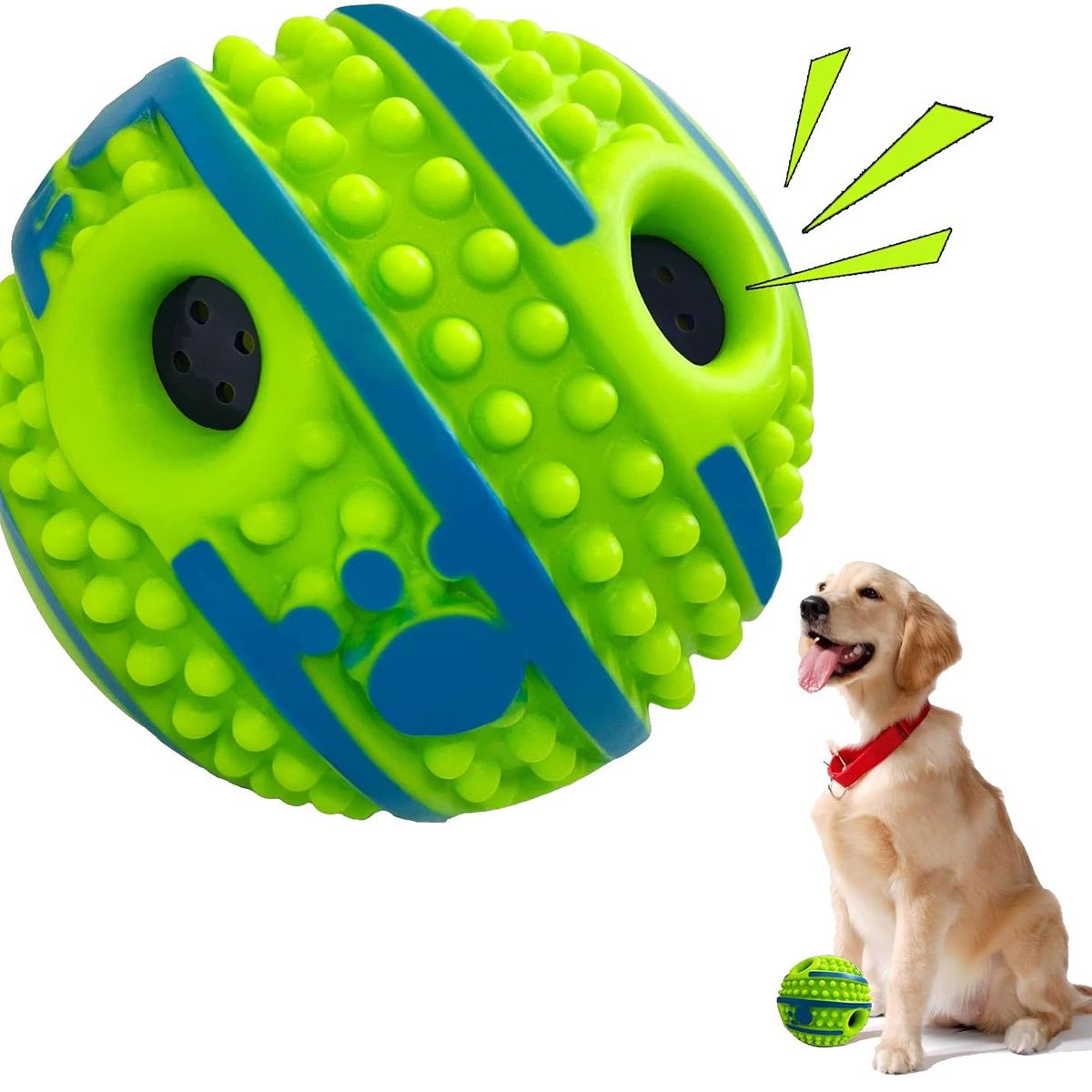 GENERICO - Pelota De Sonido Para Perro Con Textura D14cm