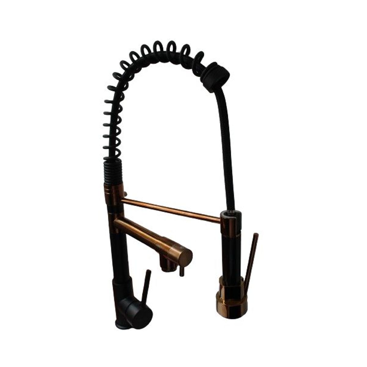 GENERICO - Mezcladora de Cocina Alta - Negro con Oro Rosa brillante