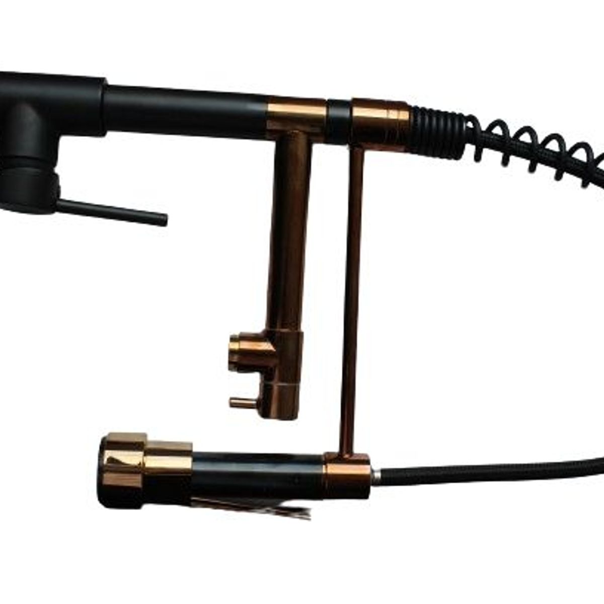 GENERICO - Mezcladora de Cocina Alta - Negro con Oro Rosa brillante