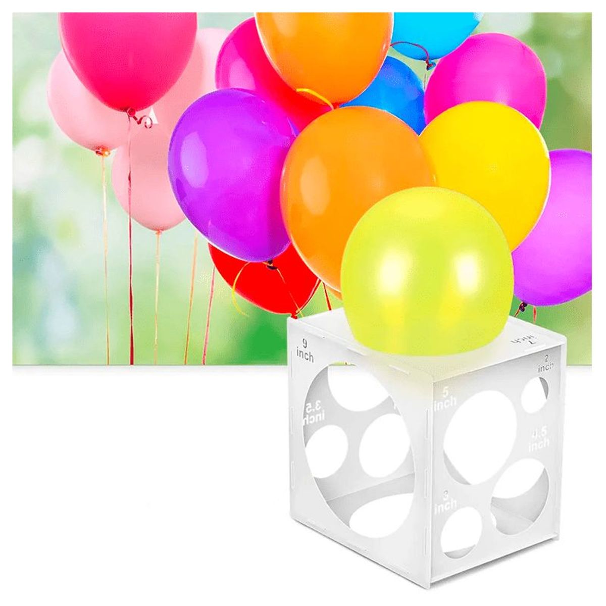 GENERICO - Calibrador de Globos en Plástico PVC