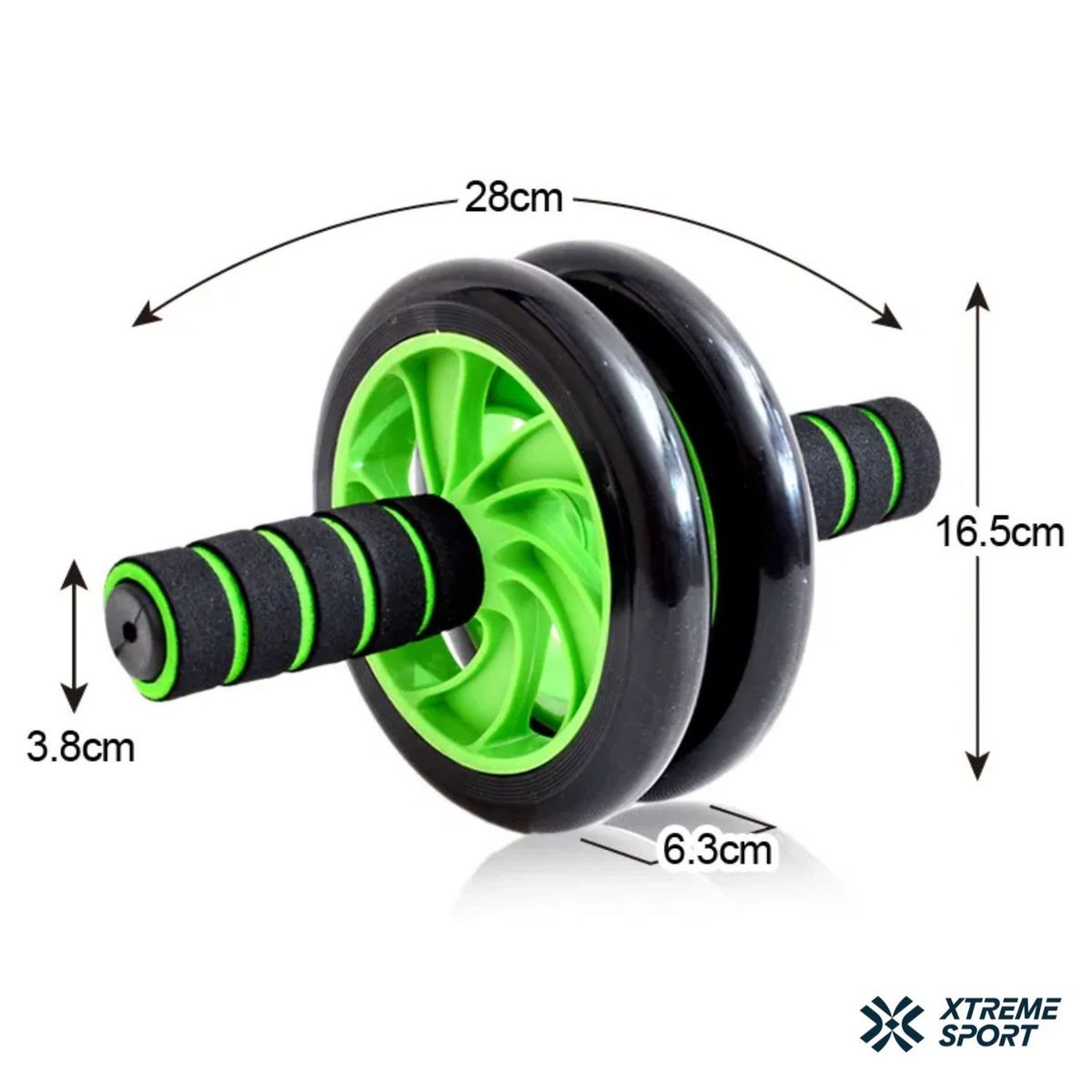 XTREME SPORT - Rodillo Rueda para Abdominales Con Alfombra