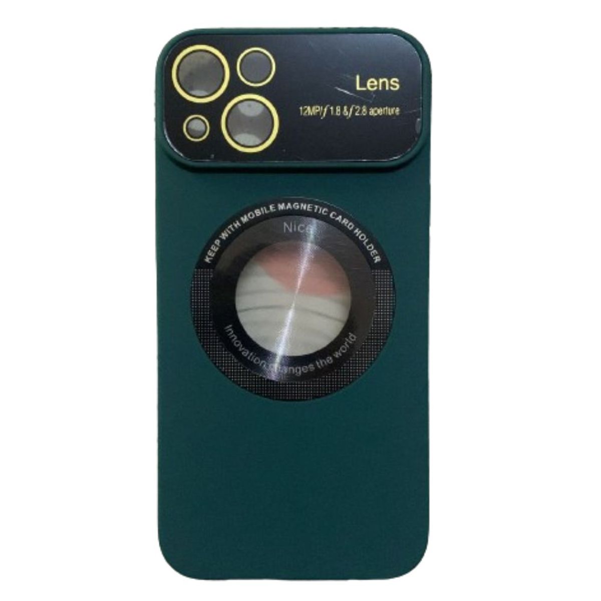 GENERICO - CASE PROTECTOR IPHONE 14 VERDE MUSGO