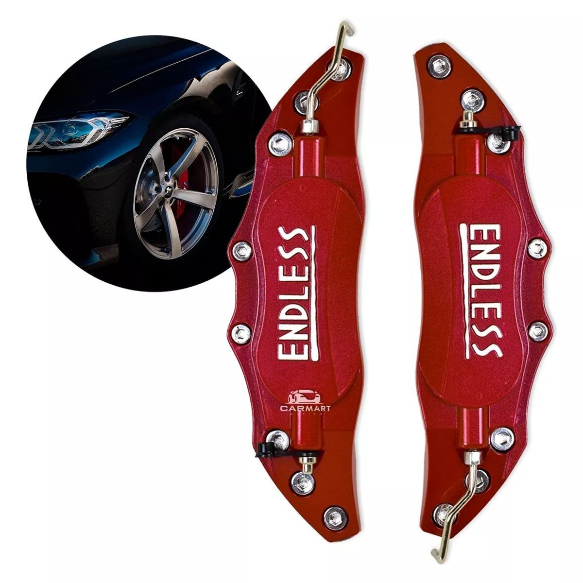 GENERICO - Cubre Caliper Decorativo Aluminio Endless Delanteros 2pz