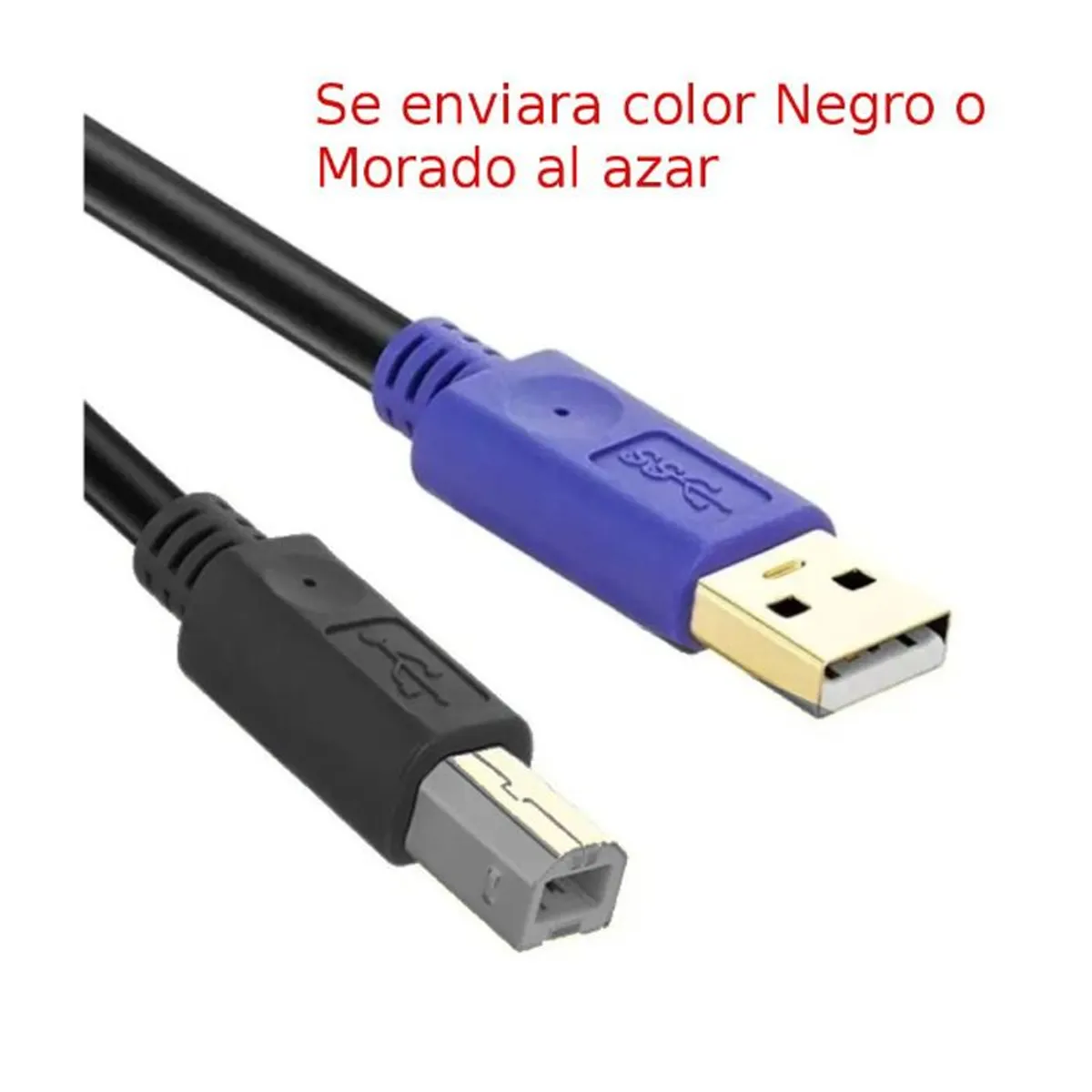 GENERICO - Cable USB 2.0 de 1.5 MT para Impresora Scaner Epson Hp Canon Xerox