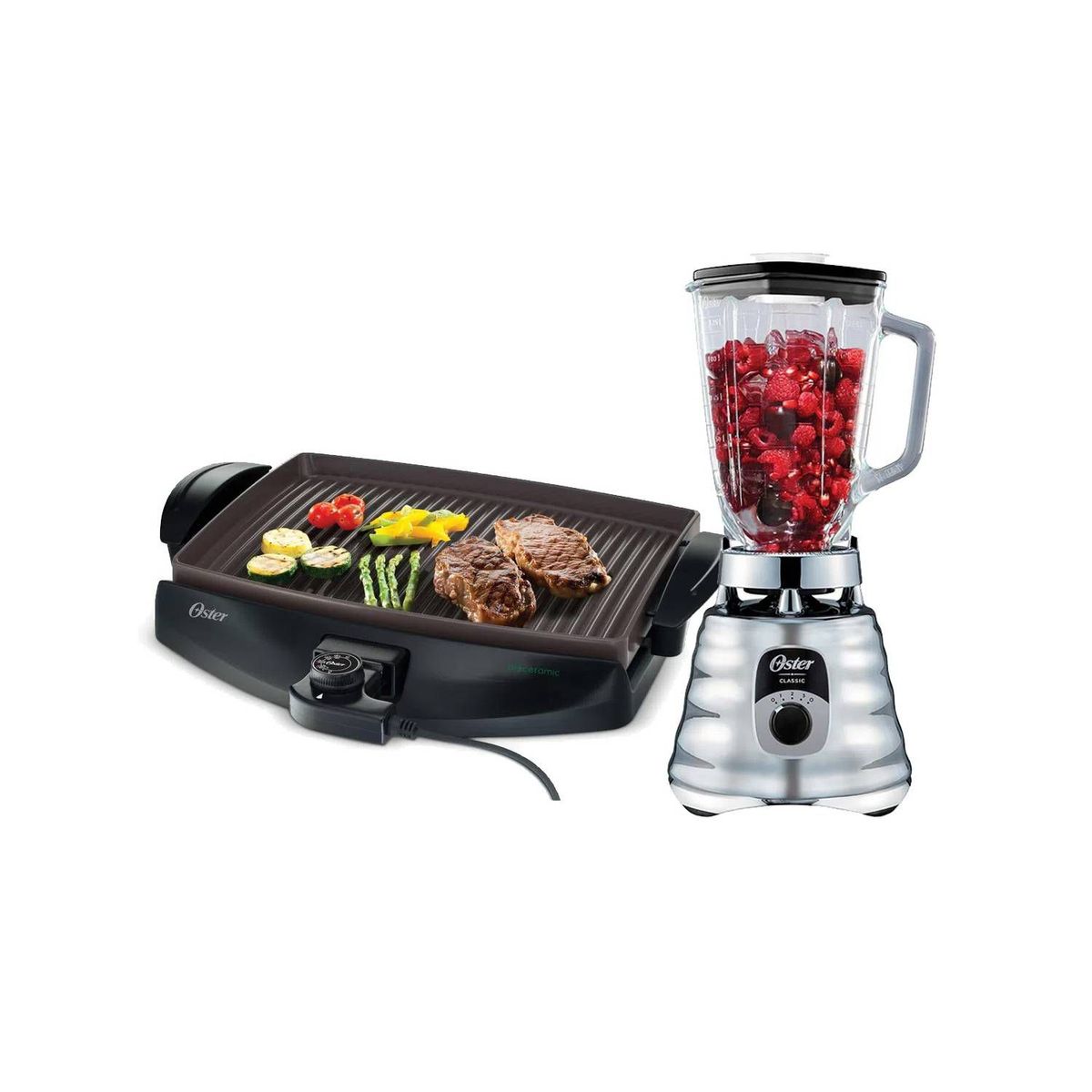 OSTER - Combo Licuadora BLST4655 mas Parrilla CKSTGR4768 OSTER