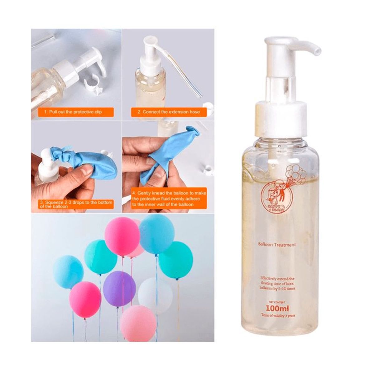 GENERICO - Solución Líquida para globos aumenta tiempo de flotación