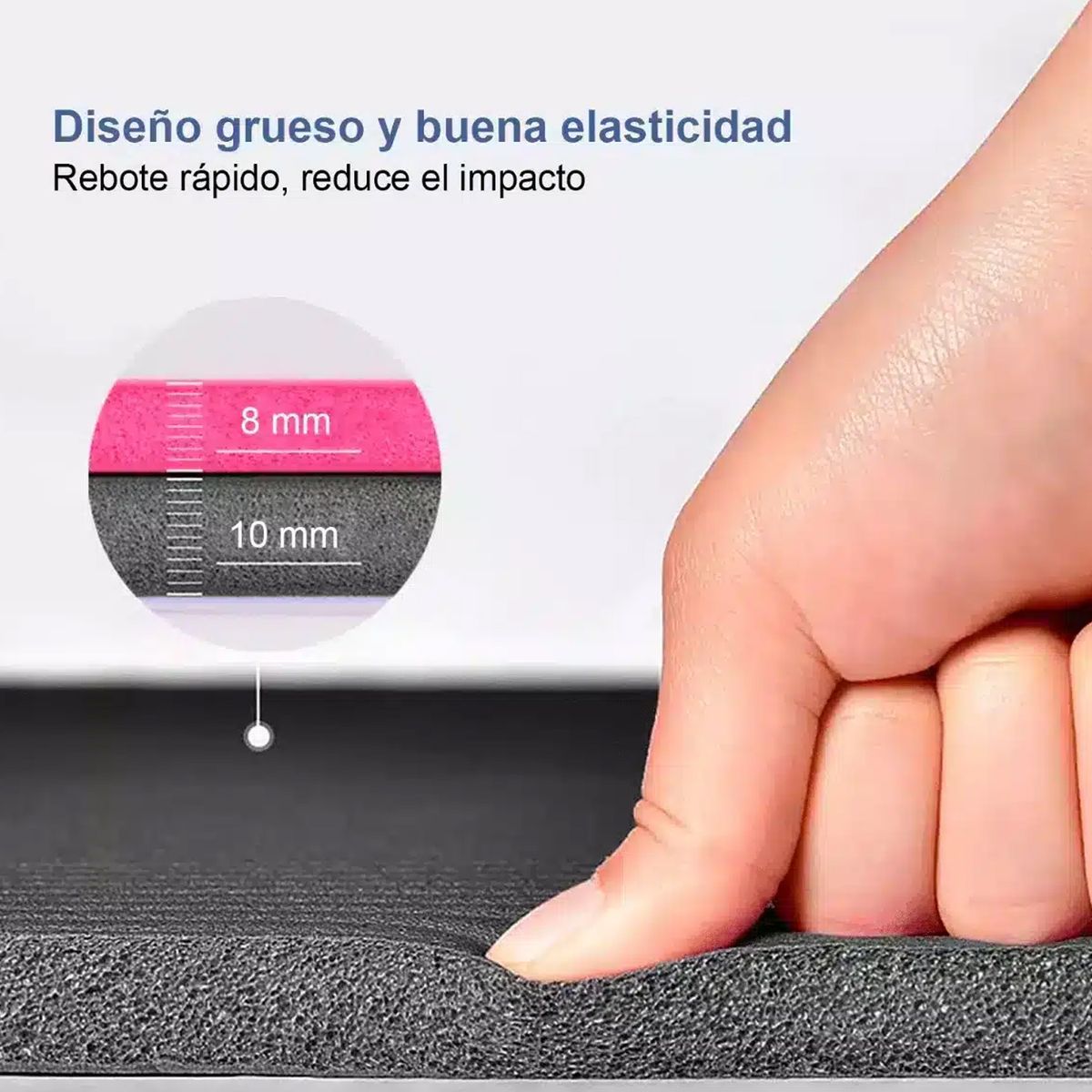 WINNER - PISO MAT YOGA 10MM SUJETADOR + FUNDA - NEGRO