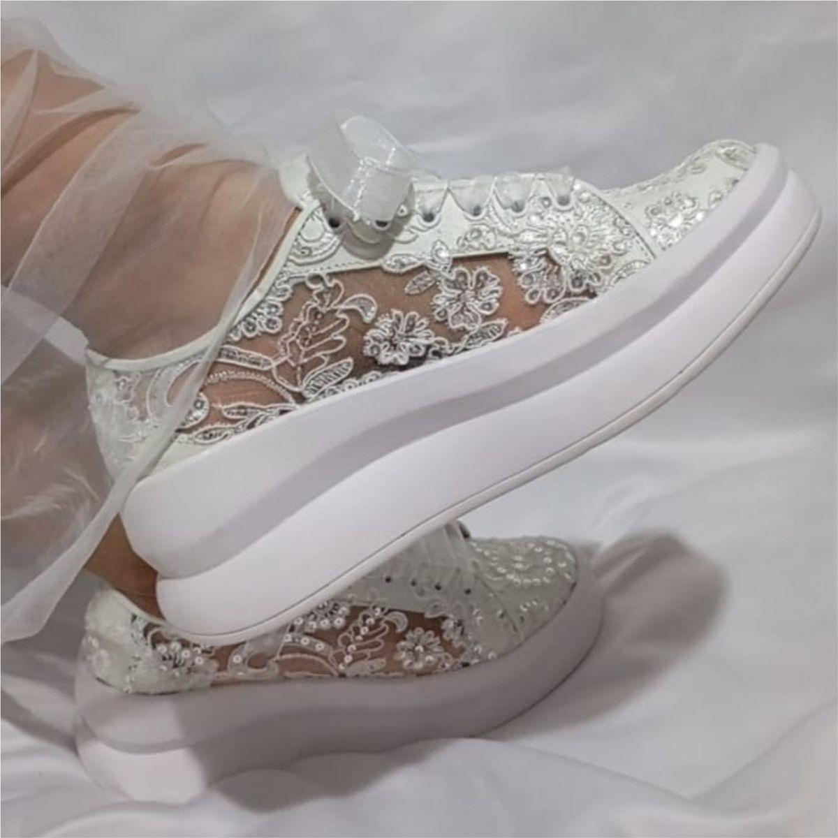 GENERICO - Zapatilla de Novia marca Gardenia Cueros , color iovory planta 6 cm
