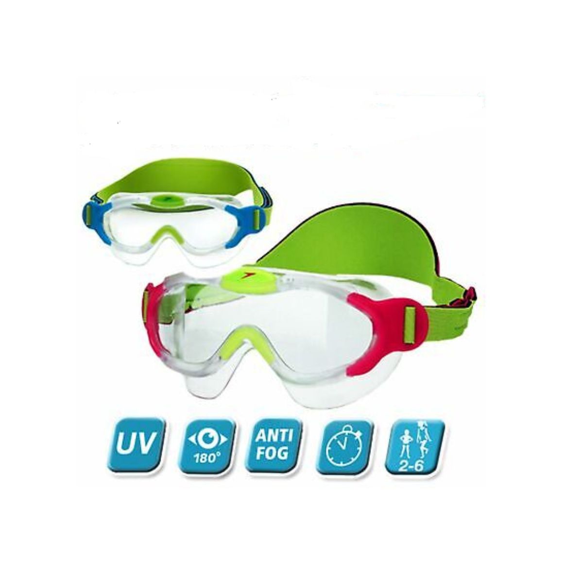SPEEDO - Lente Natacion Speedo Biofuse Sea Squad Mask Infante Pink
