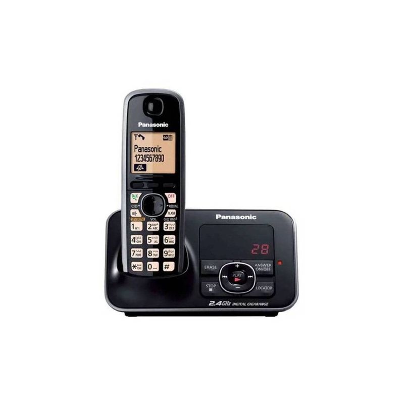 PANASONIC - TELÉFONO FIJO PANASONIC INALÁMBRICO NEGRO KX-TG3721LCB
