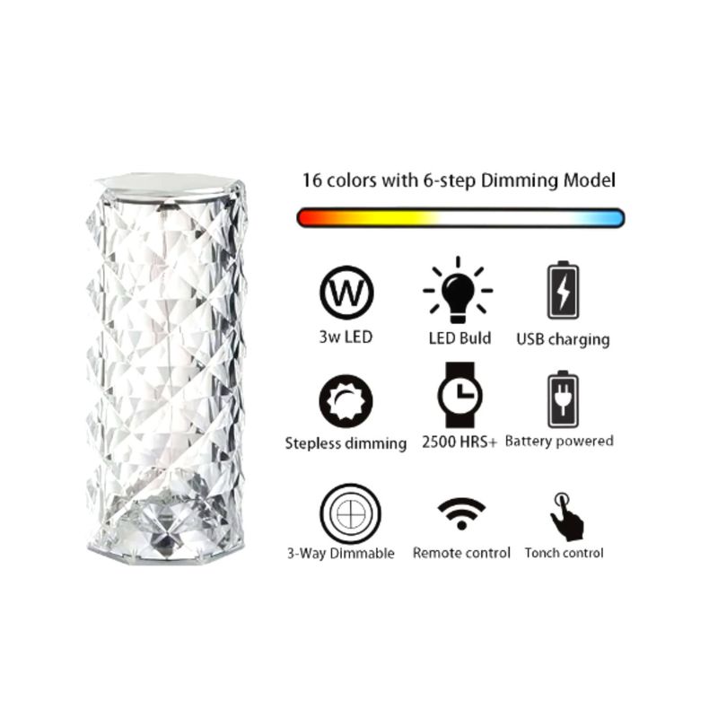 GENERICO - LAMPARA LED TOUCH CON CONTROL