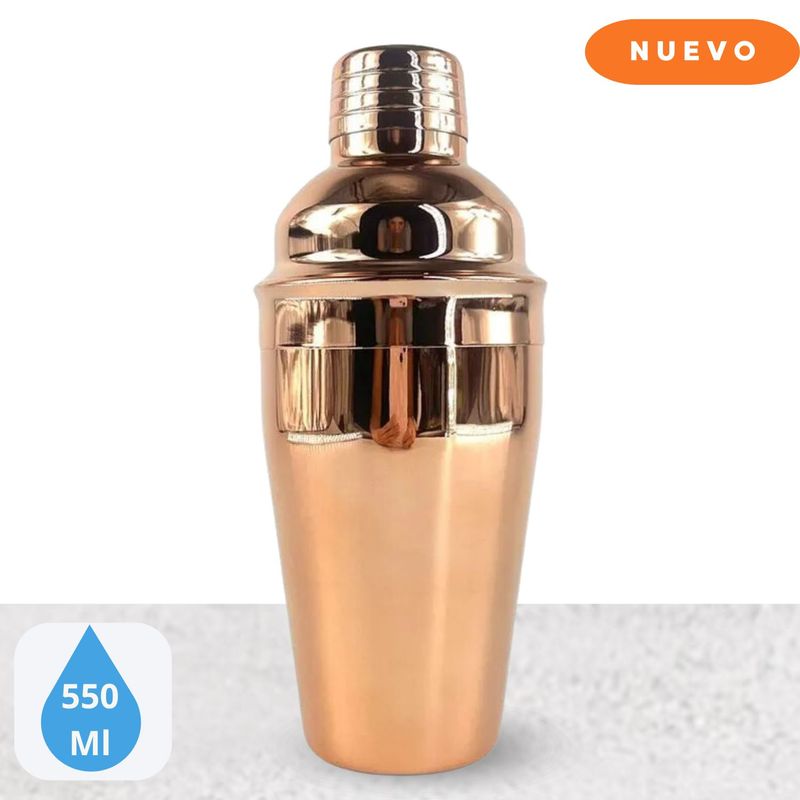 ICHIMATSU - Coctelera Twine Cobreado de 550 Ml