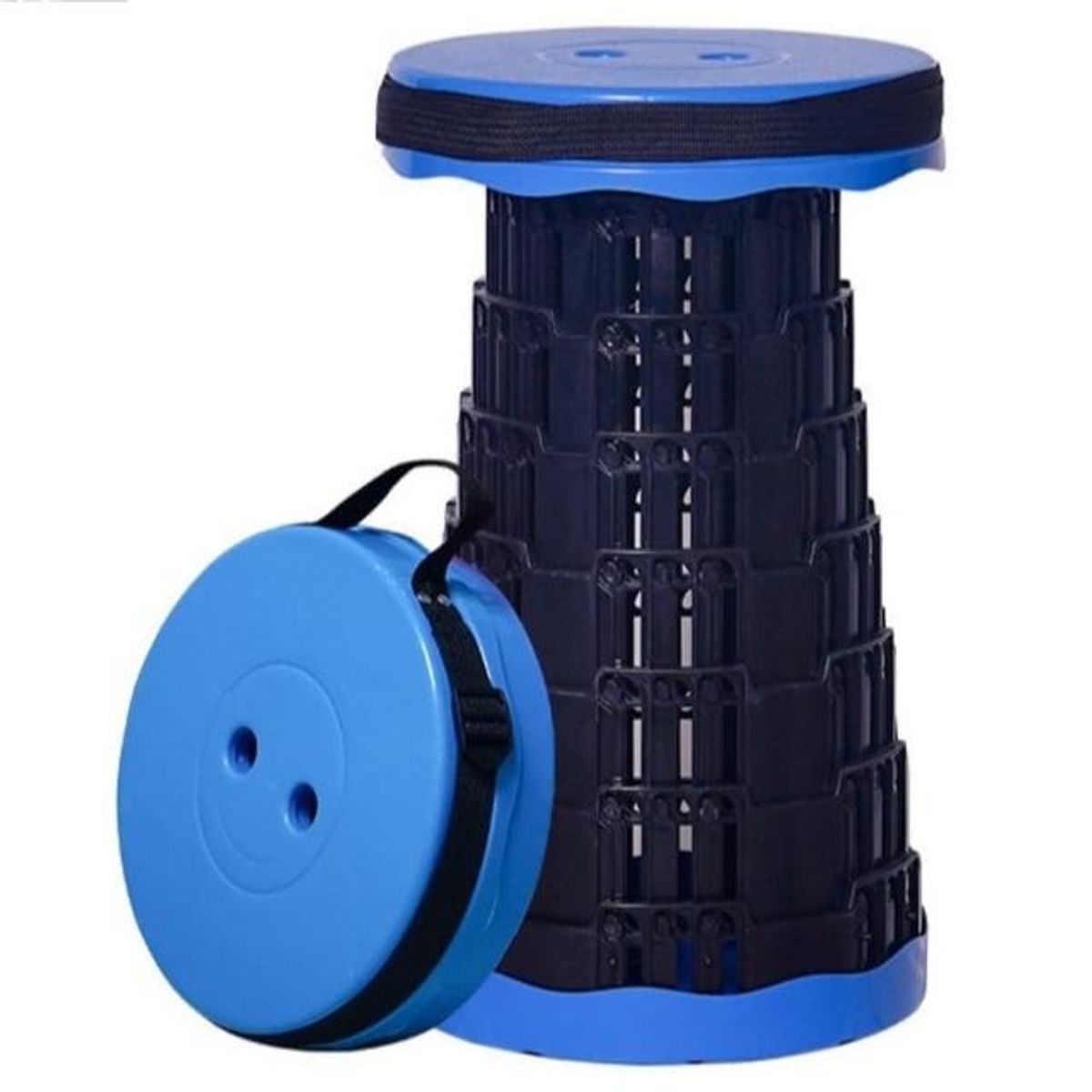 GENERICO - Taburete Banco Plegable Portátil  Navidad - Azul