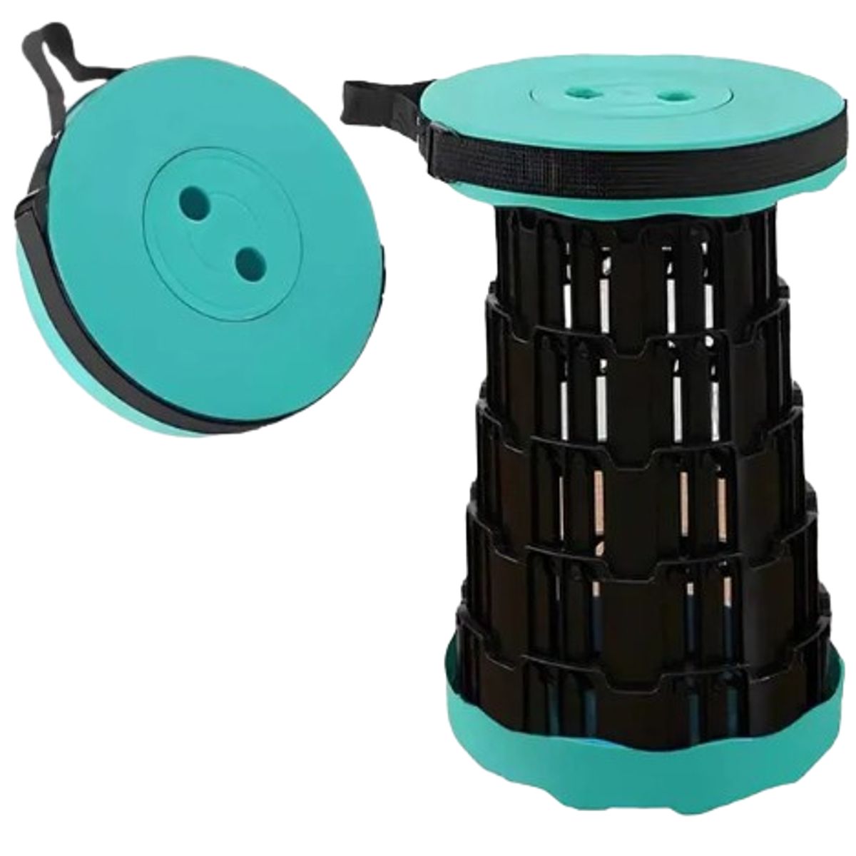 GENERICO - Taburete Banco Plegable Portátil Navidad - Turquesa