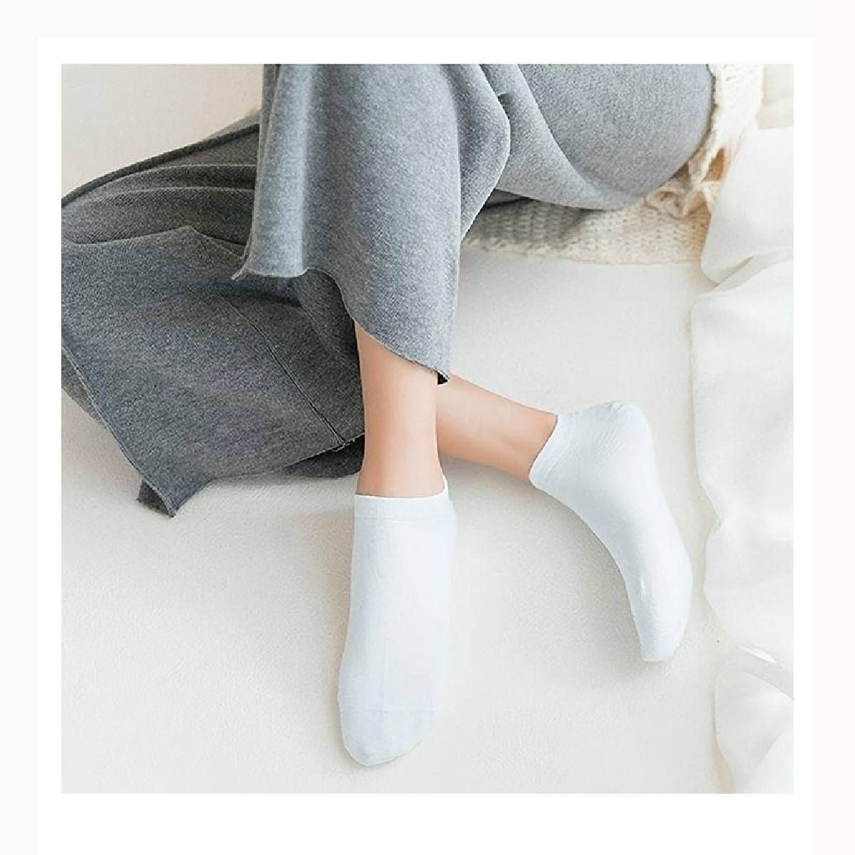 RYBIU IMPORT - Medias Taloneras Bonitas Mujer RYBIU Pack X3