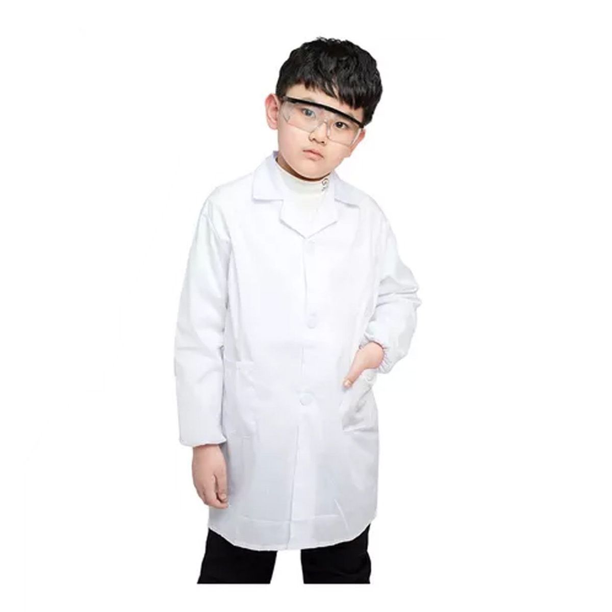 DENISASAA - Bata Uniforme médico Bata de laboratorio Niñas Niños-M
