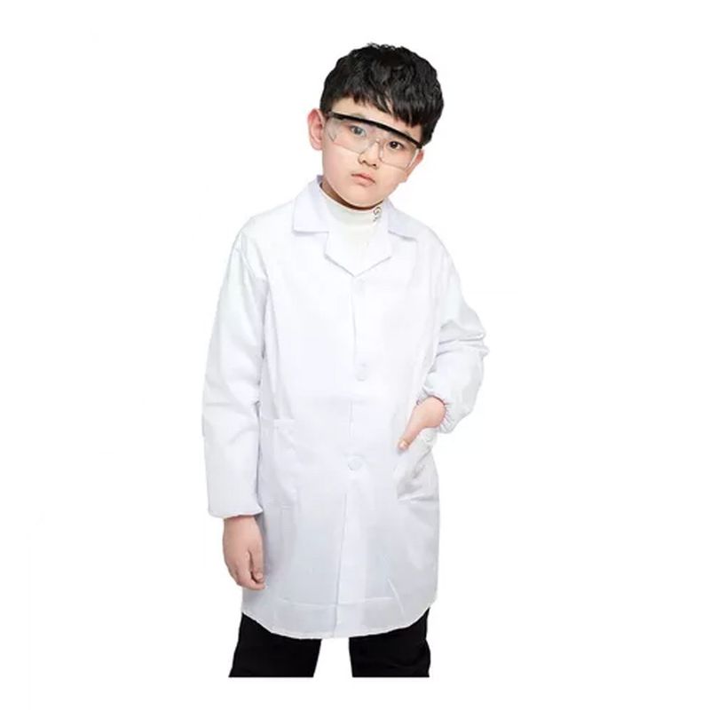 DENISASAA - Bata Uniforme médico Bata de laboratorio Niñas Niños-M