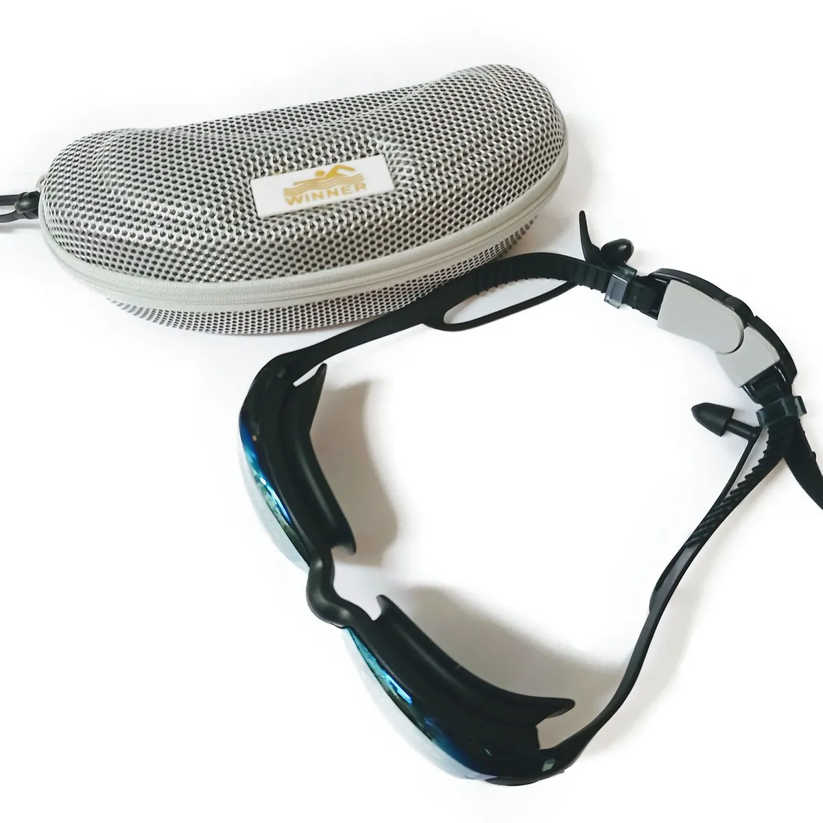 GENERICO - Lentes de Natación + Tapones de Oído Incorporado + Estuche