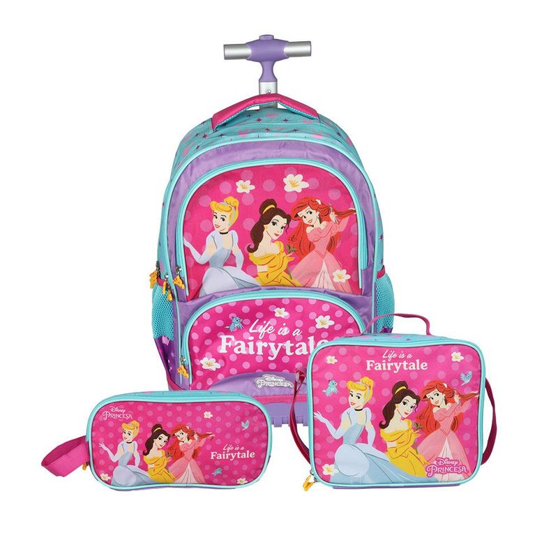 ARTESCO - Set Princesas Fairytale Mochirueda  Lonchera  Cartuchera