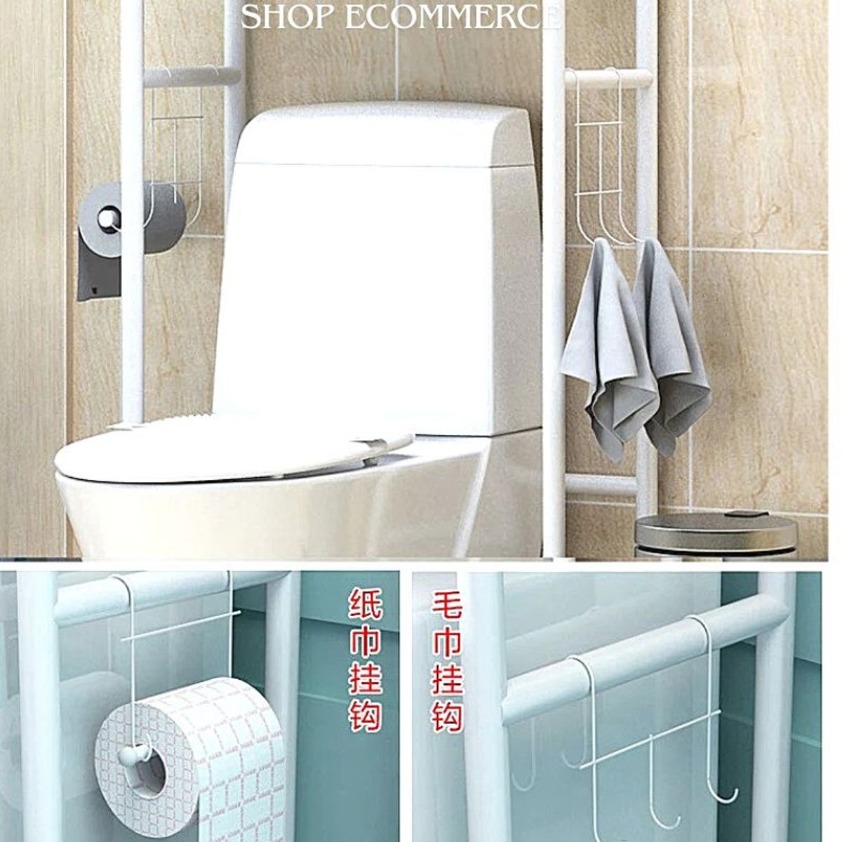GENERICO - Estante Organizador para Baño 3 Niveles