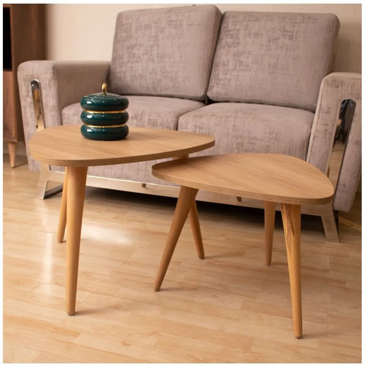 GENERICO - Mesa de centro estilo nido roble