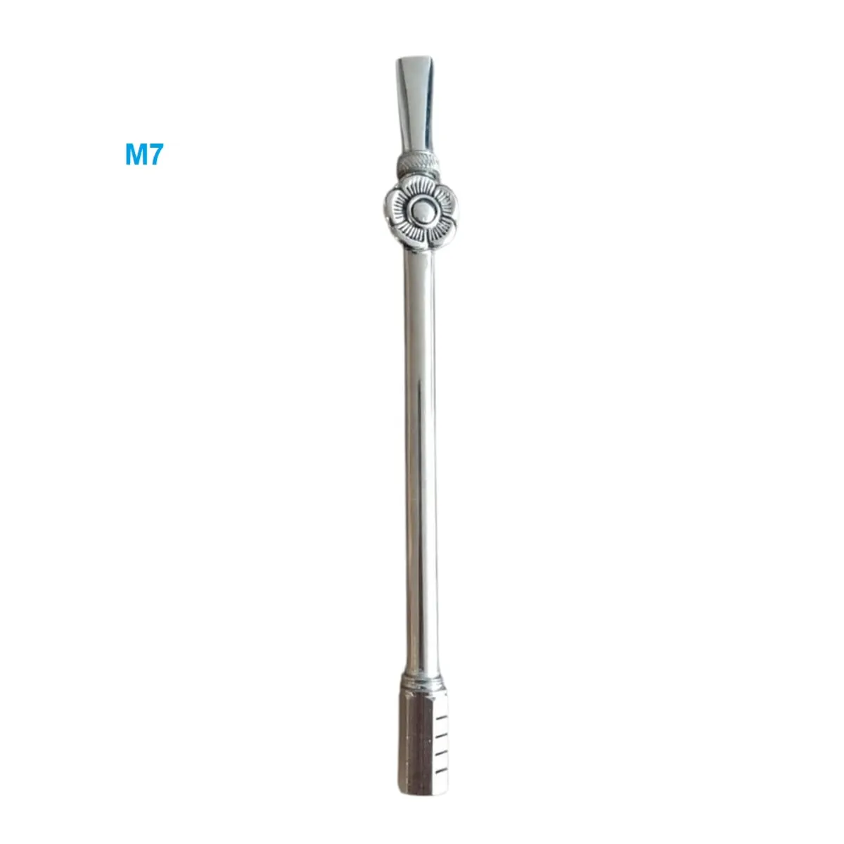 GENERICO - Bombilla Para Tomar Mate Argentina de Bronce Niquelado